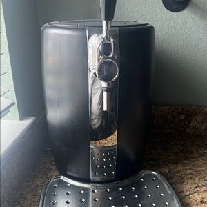 Sleek Black small keg Machine